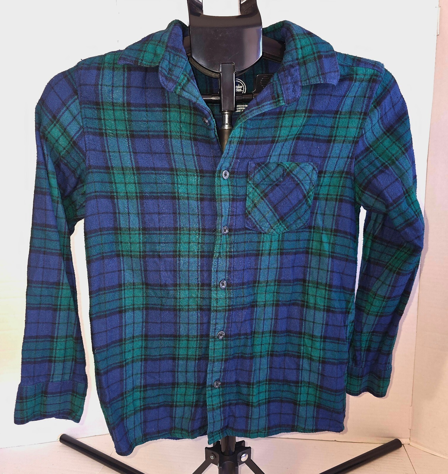 Lot of 2 boys flannel shirts sz Lg (10/12)