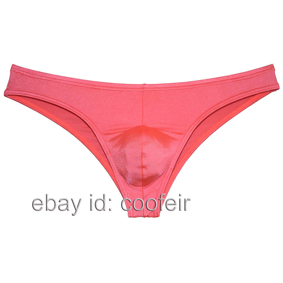 Mens Shiny Brazilian Full Pucker Bikini Briefs Soft Underwear Cheeky Briefs