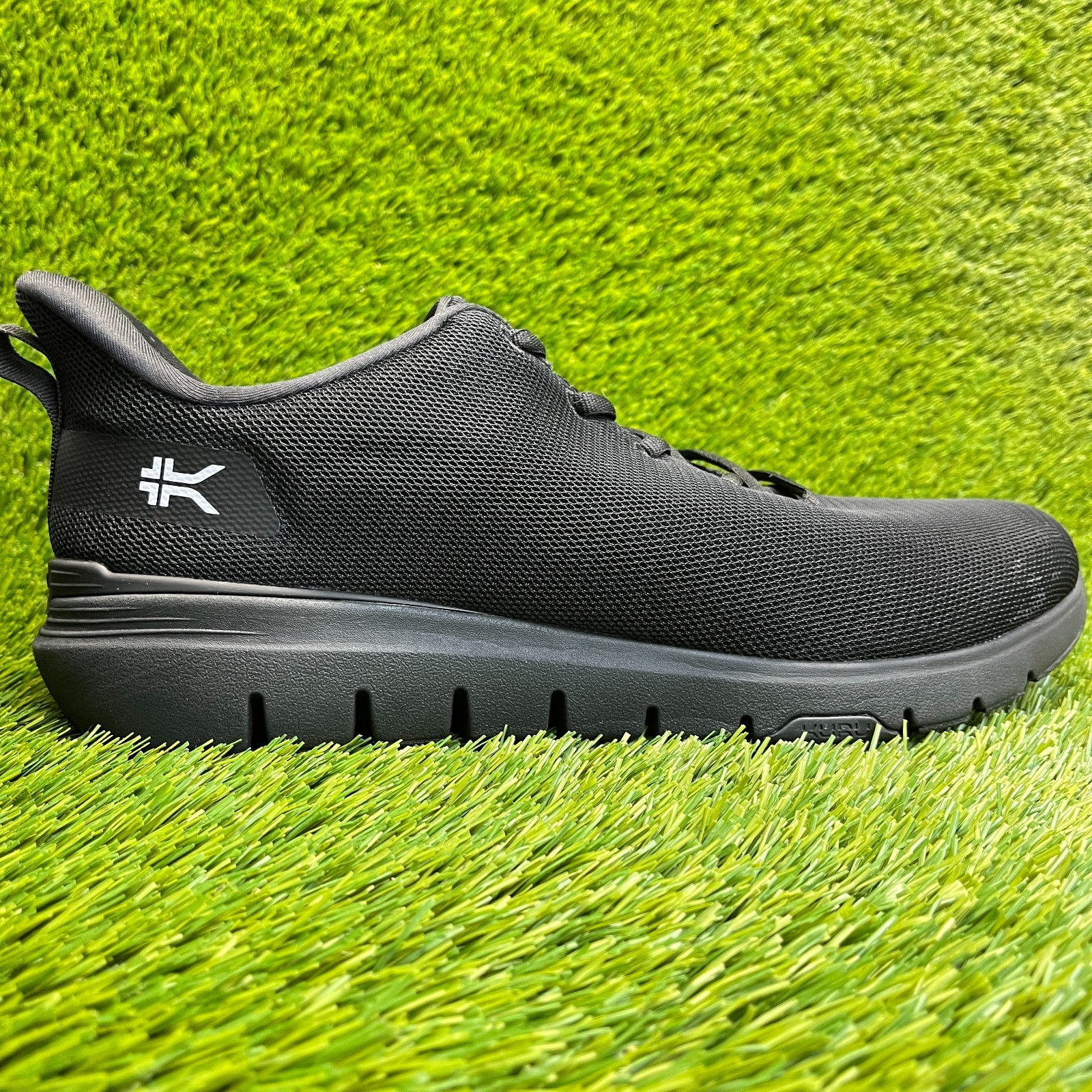 Kuru Flex Via Mens Size 13.5 Jet Black Athletic Running Walking Shoes Sneakers