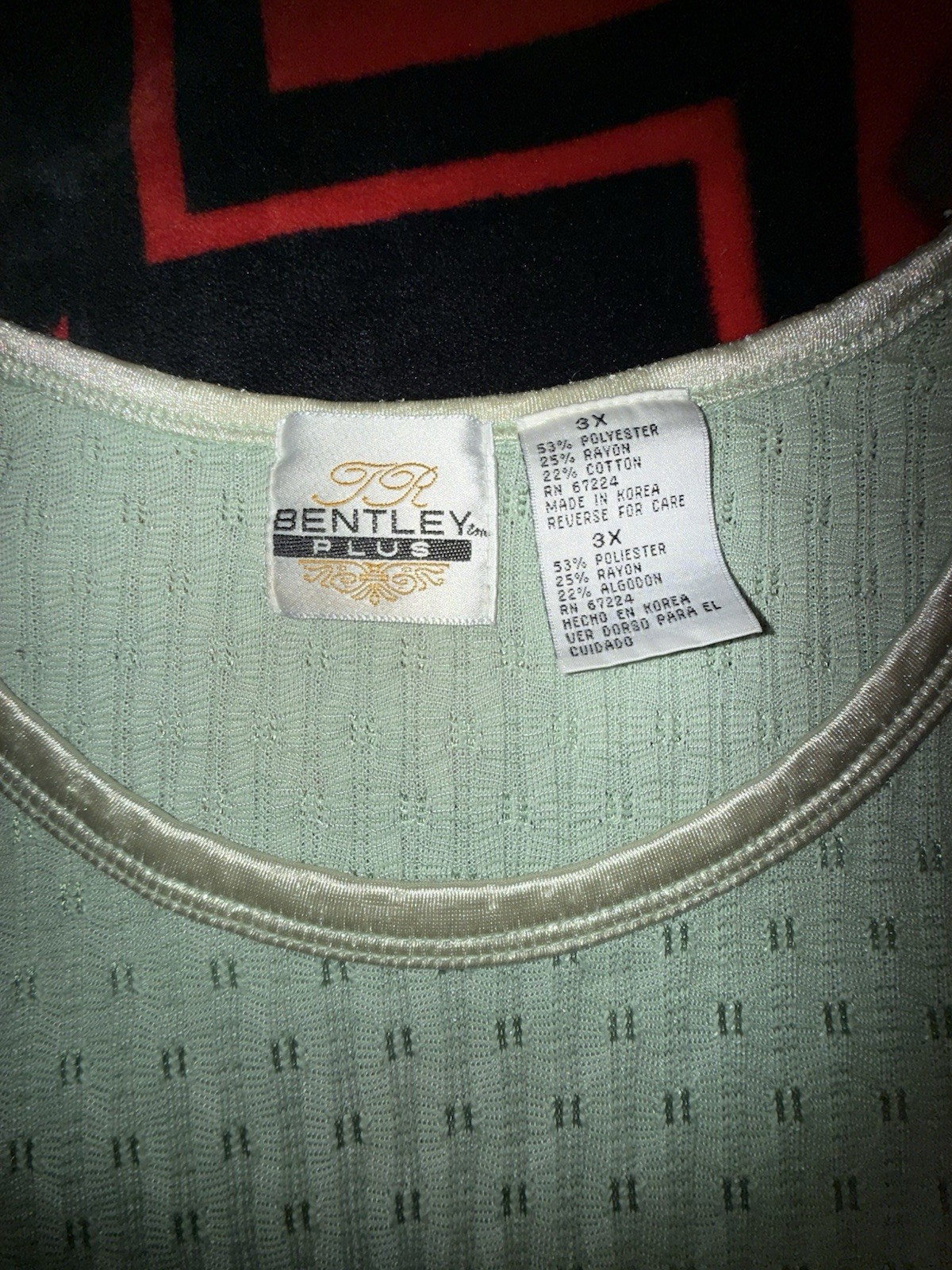 Vintage Bentley Plus Size 3X Made In Korea Women’s Sleeveless Knit Tank Top 90s