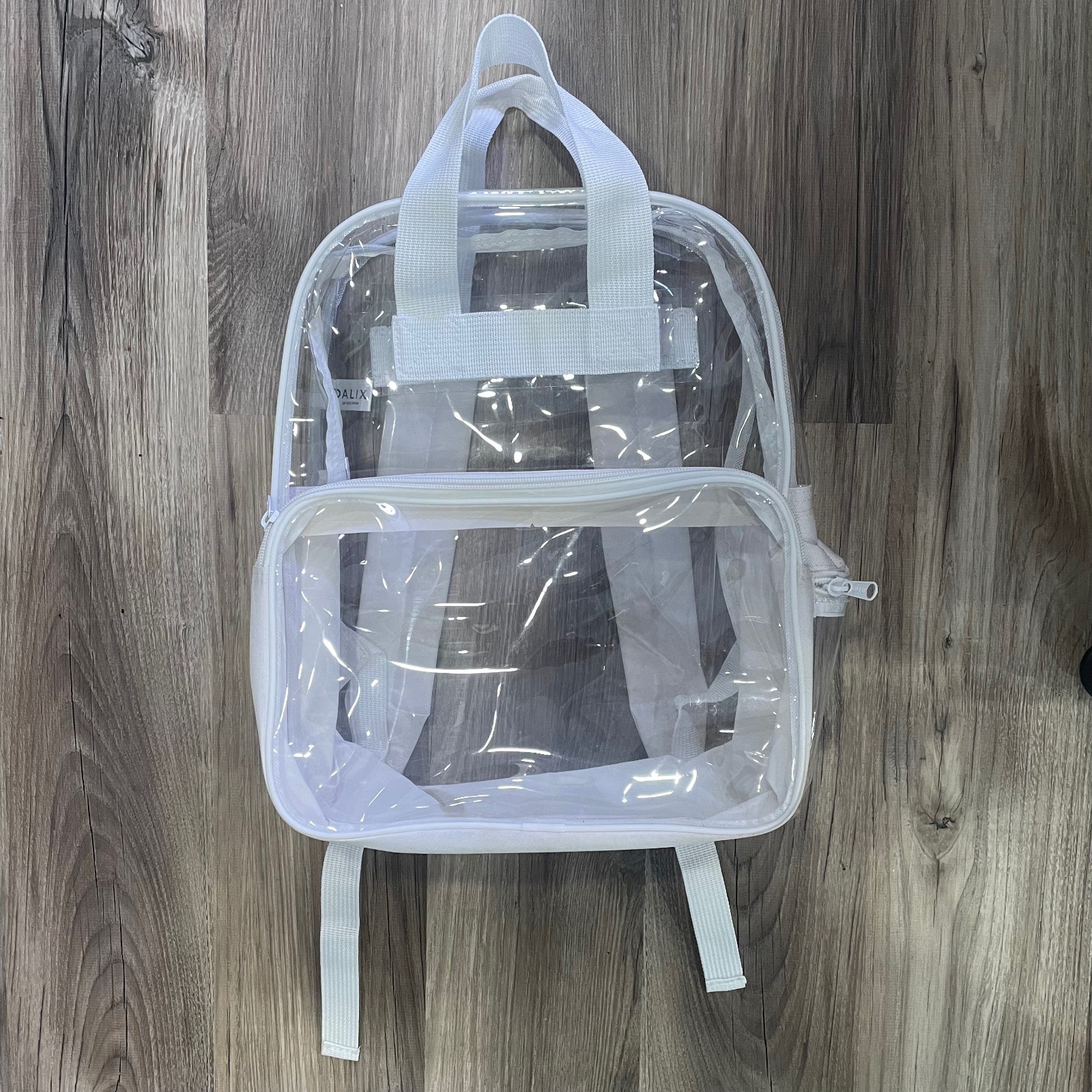 Dalix Clear White PVC Backpack