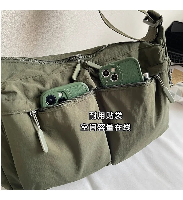 Uniqlo Multi Pocket Shoulder Bag 2 Colors Handbag For Men Messenger Bag