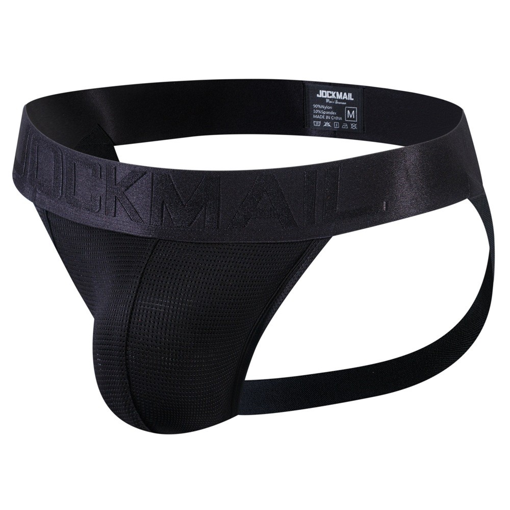 Men’s Jockstrap Low Waist Briefs with Open Back Modal Sexy Underwear