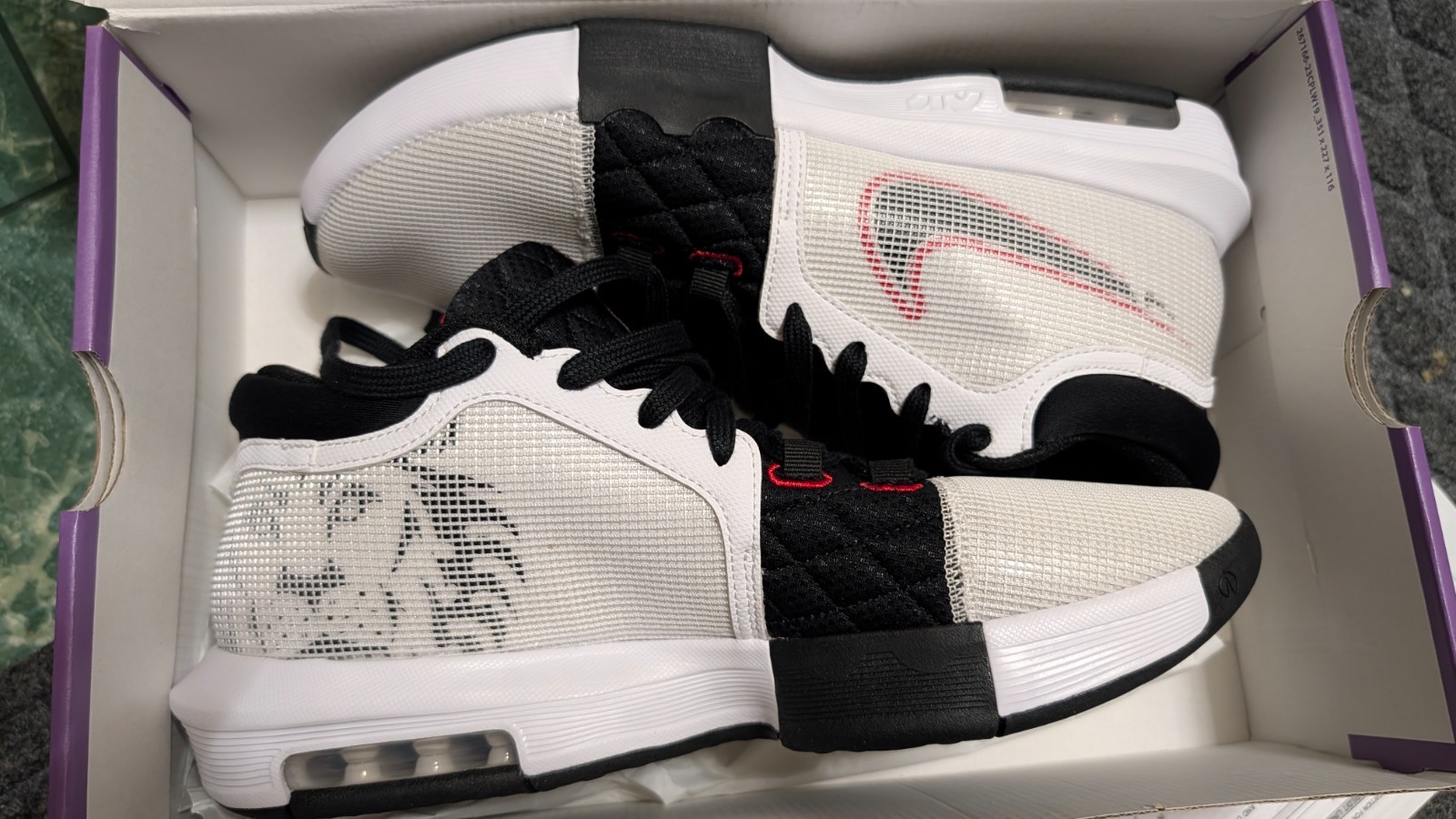 Size 11 men – Nike LeBron Witness 8 White University Red Black