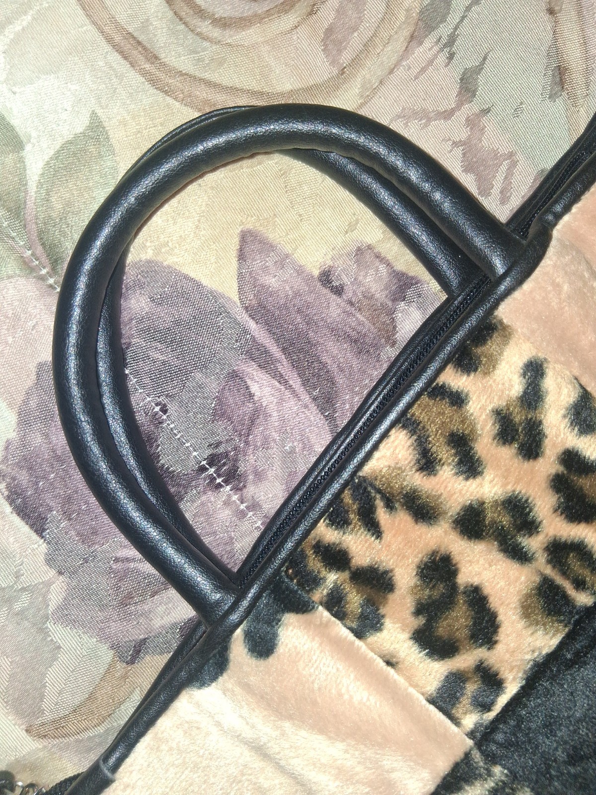 Jennifer Moore Y2K Style Patch Work/Animal Print FAUX&GENUINE LEATHER