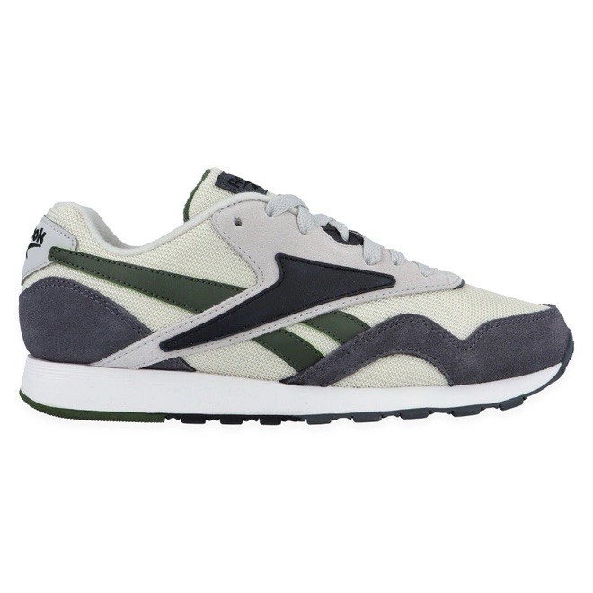 Reebok Classic Men’s Low Top Mesh Sneakers White/Gray/Green