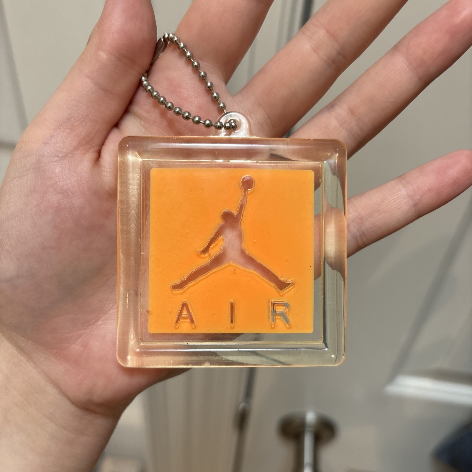 Nike Air Jordan Jumpman Shoe Hang Tag Keychain ORANGE