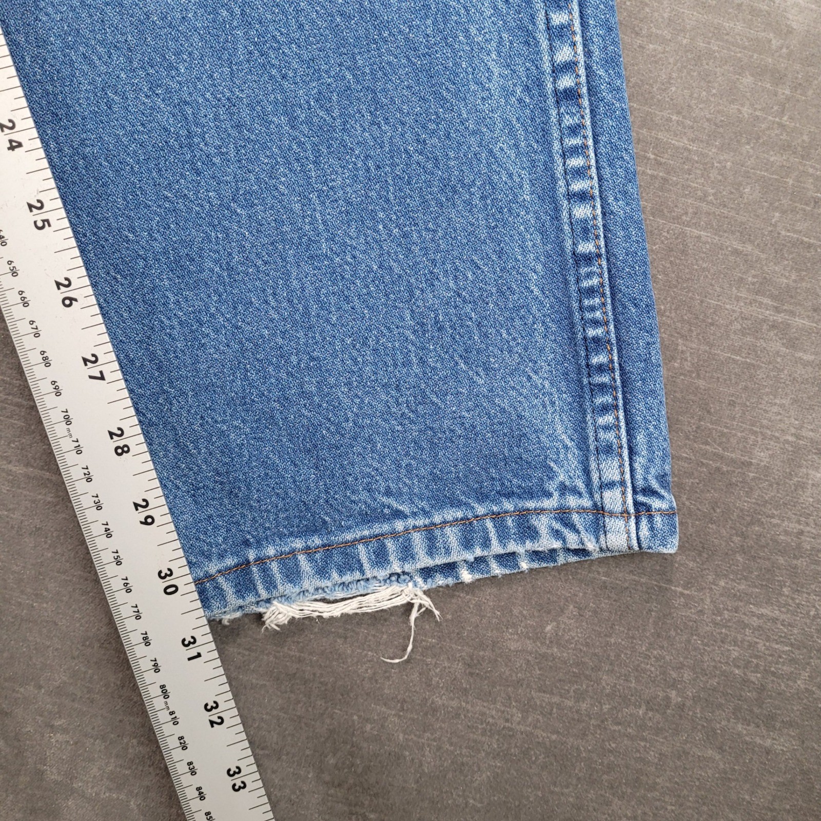 Wrangler Men Vintage Blue Denim Jeans Pants Actual Size 32×31 Bootcut