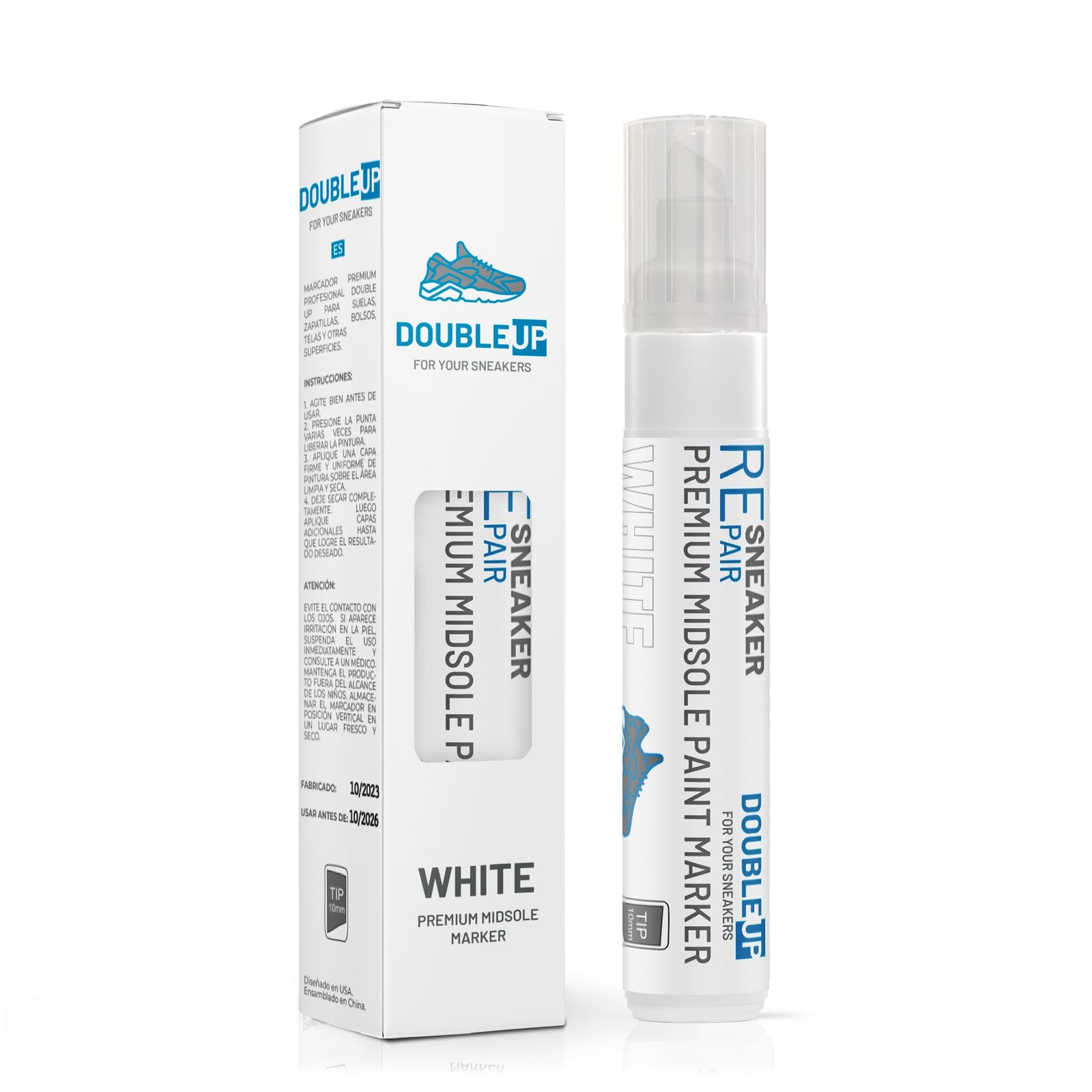 Premium White Sneaker Eraser Paint Pen, Midsole Shoe Whitener Marker for Snea…