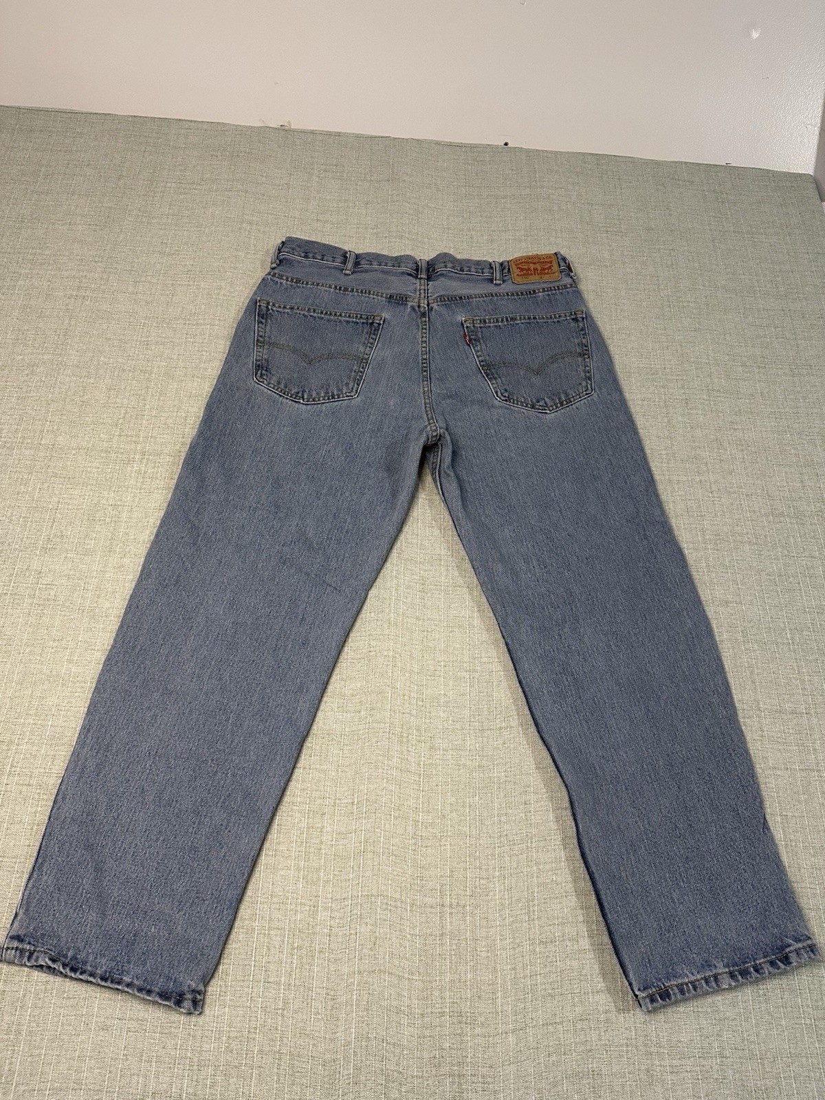 Levi’s 550 Relaxed Fit Medium Blue 100% Cotton Denim Jeans Men’s 40X30