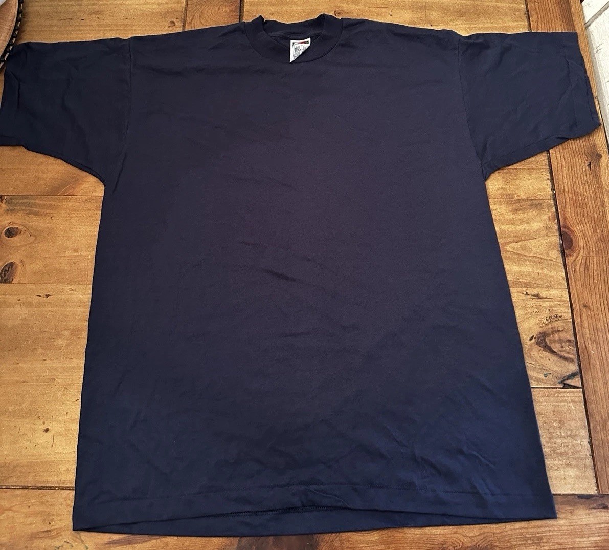 Vtg 90s Fruit of the Loom Best Blue T-Shirt XL Made in USA Single Stitch
