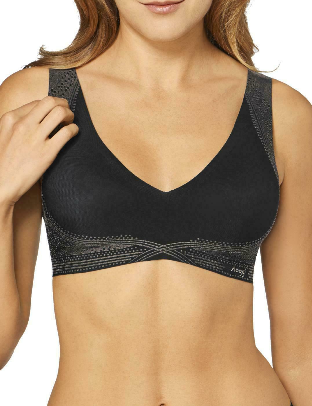 Sloggi Zero Feel Bralette Bra Top 10194066 Non-Wired Smooth Seamless BNWT