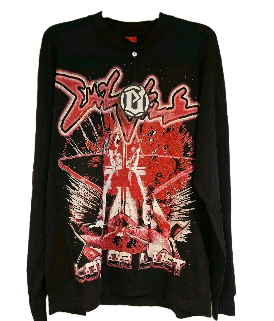 Evilvice Color Lust Long Sleeve Graphic T Shirt Men’s Black Medium NWT Made USA
