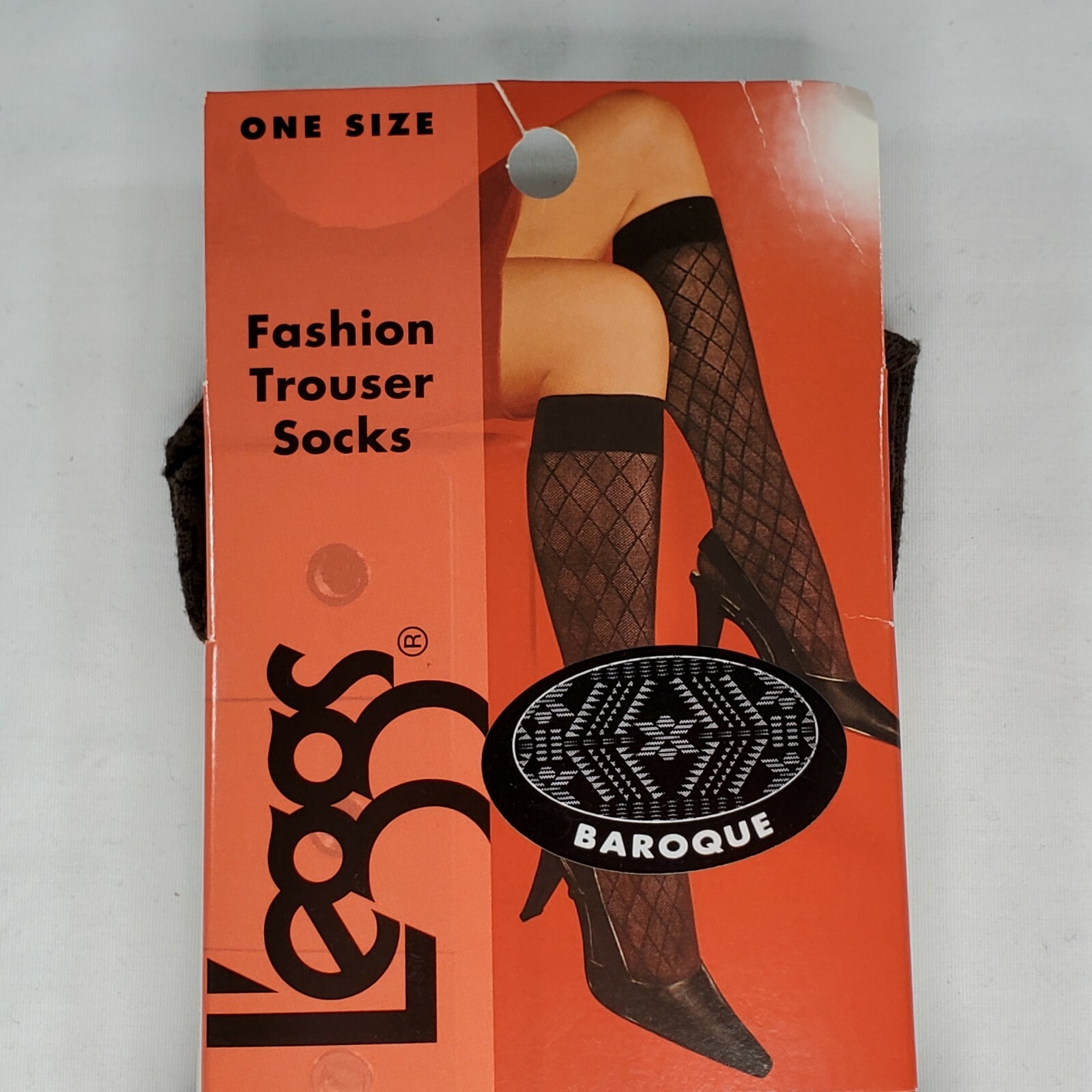 2 Pair L’eggs Ladies Trouser Knee-Hi Socks Shoe Sz 5-9 Brown Solid Patterned New