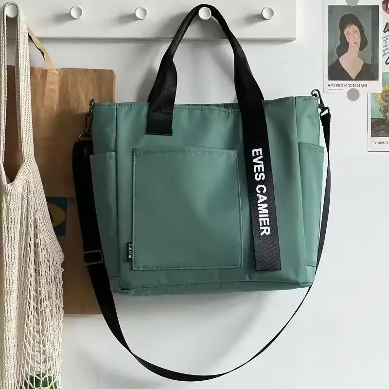 Womens Waterproof Nylon Tote Large Capacity Shoulder School Work Travel Bag