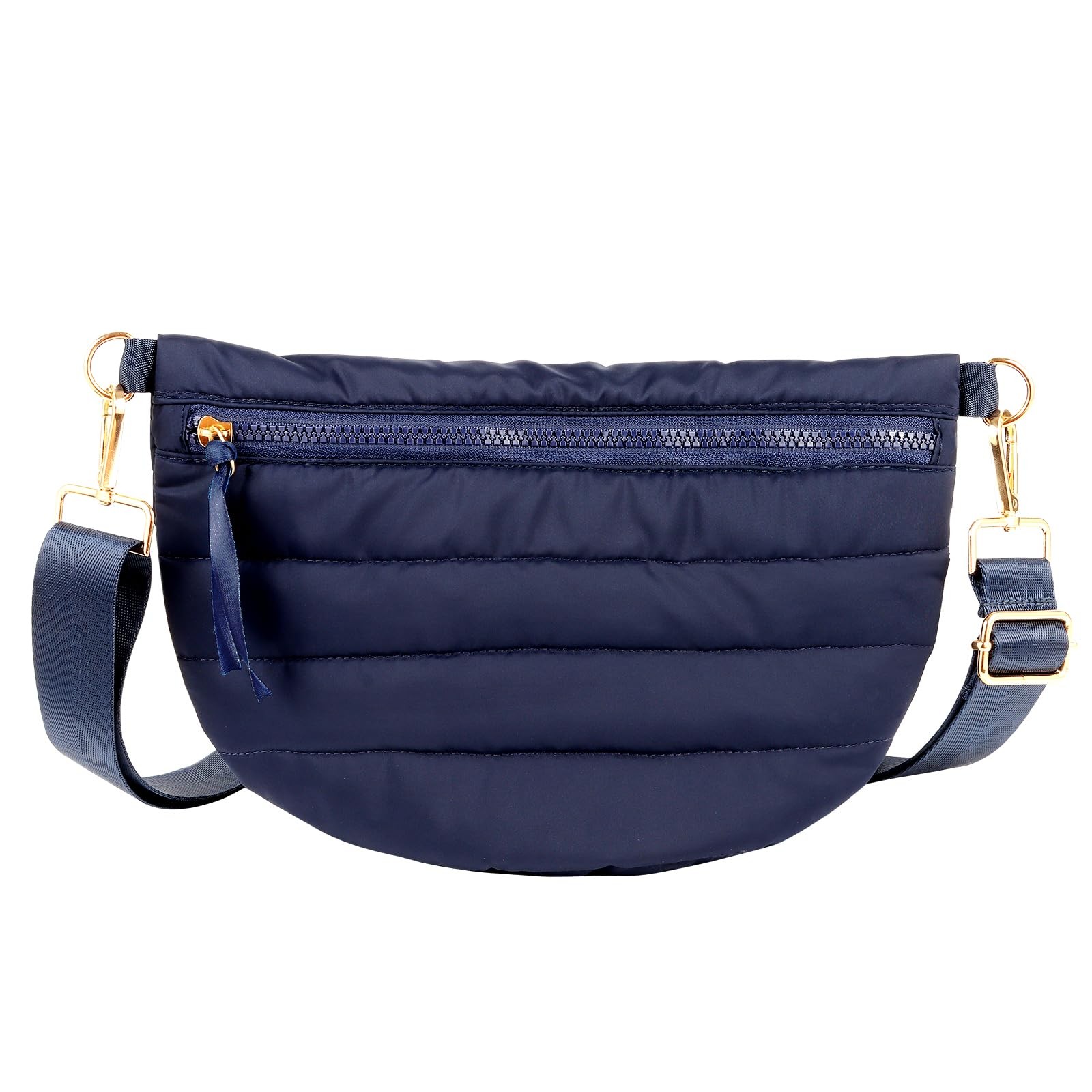 Dealkion Quilted Crossbody Bags for 12 inches x 8 x 0.6 inches, Navy