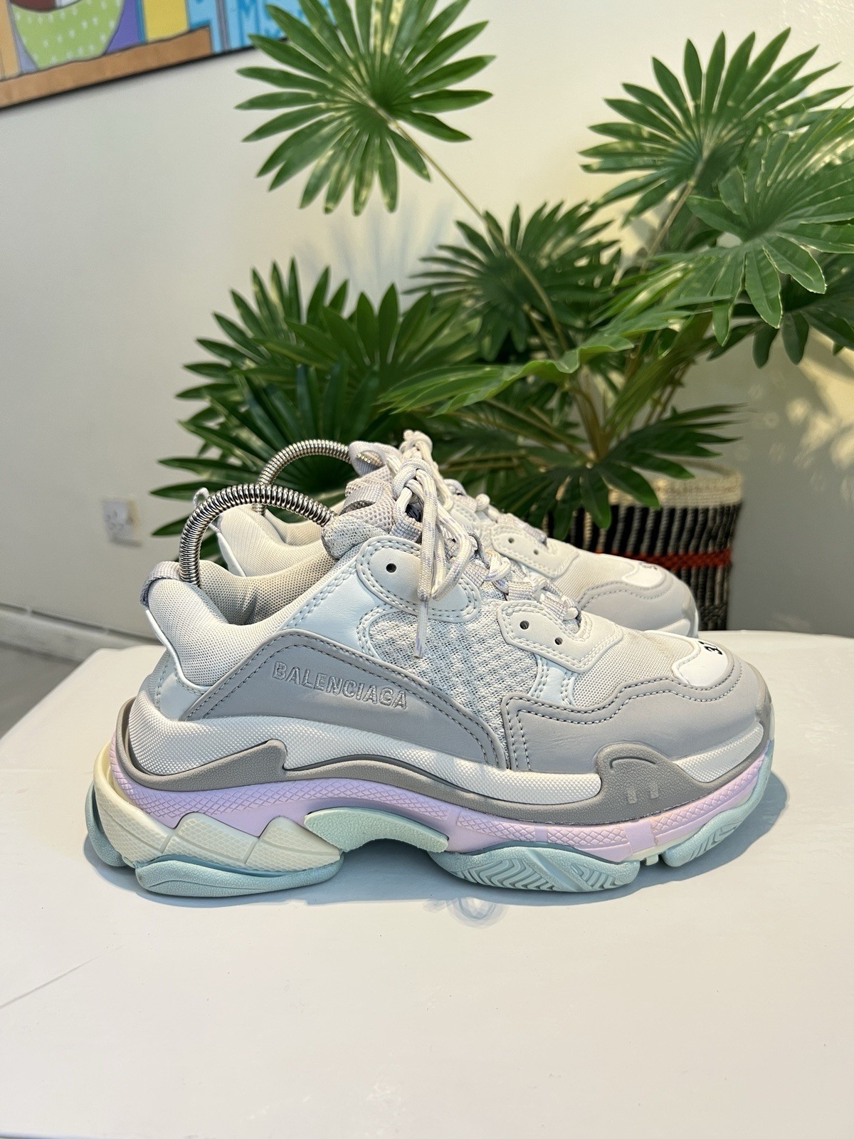 BALENCIAGA Triple S Women’s MultiColor EU 37 || US 7 Chunky Color Block Sneakers