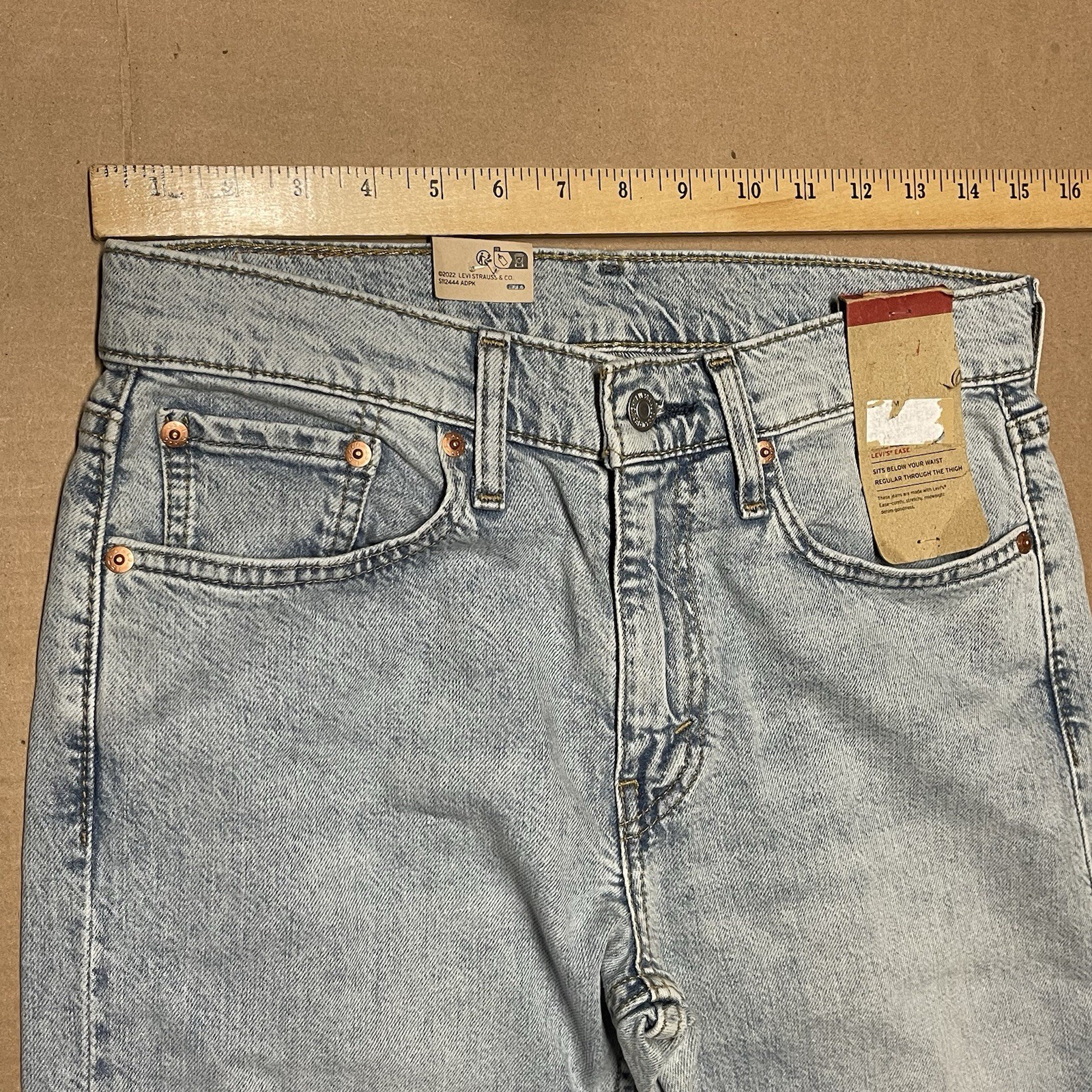 Levi’s 527 Slim Bootcut Jeans Men’s 29×30 Light Wash Stretch 055270722 NEW
