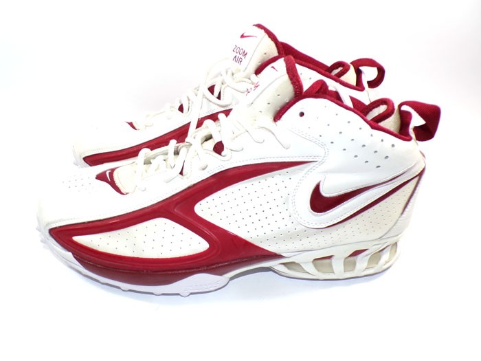 Nike Zoom Air Football Shoes Size 16 White/Maroon #311675 162 Dri Fit Not Worn