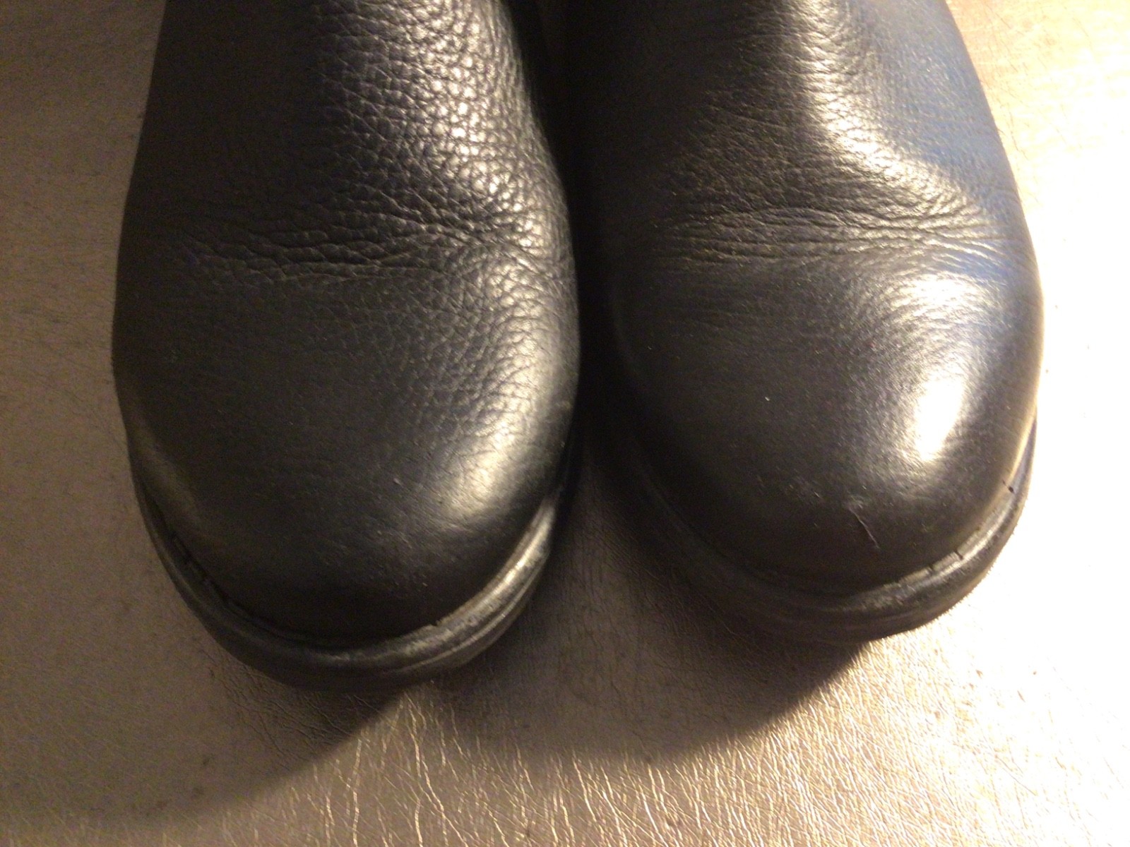 Steve Madden Black Leather Moto Ankle Boots Buckle Accent Side Zip Size 9.5