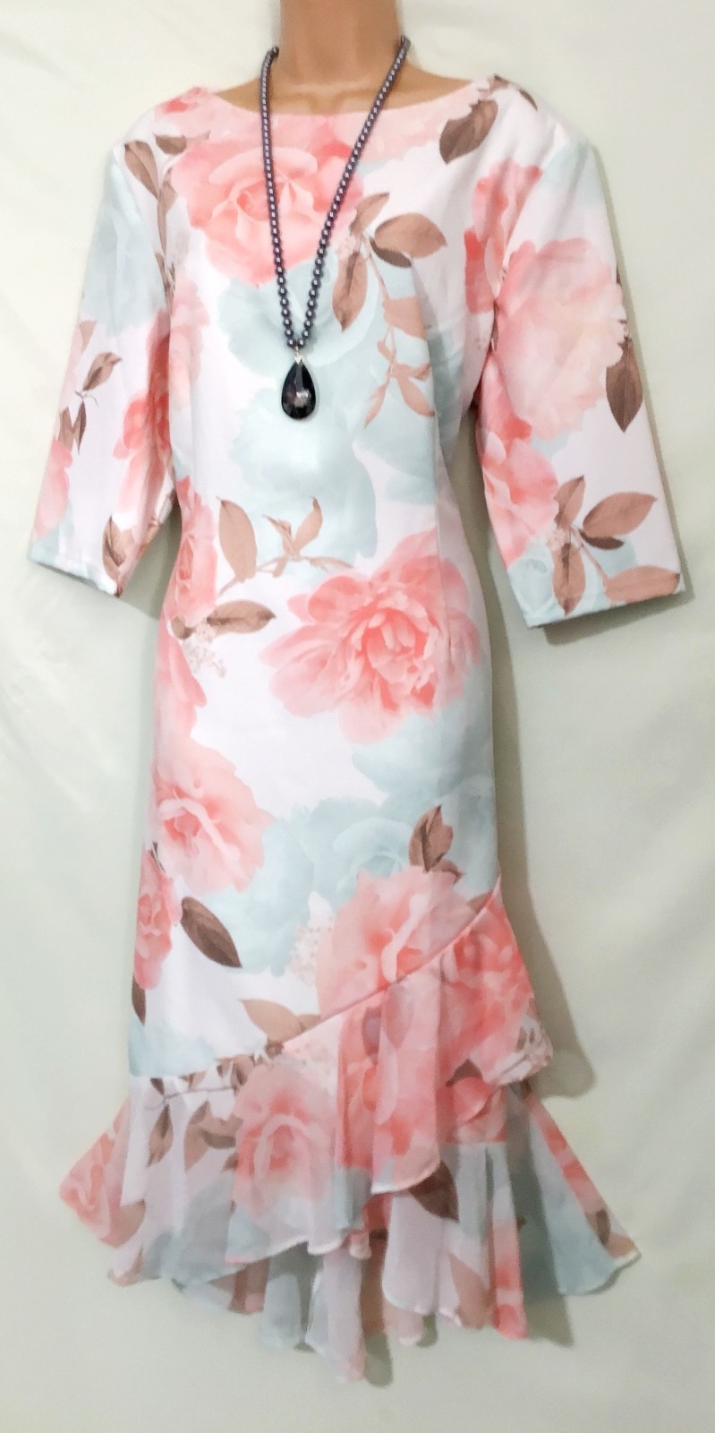 Bnwt KALEIDOSCOPE (18/20) Multicoloured Stretch Cocktail Dress /Wedding/Cruise