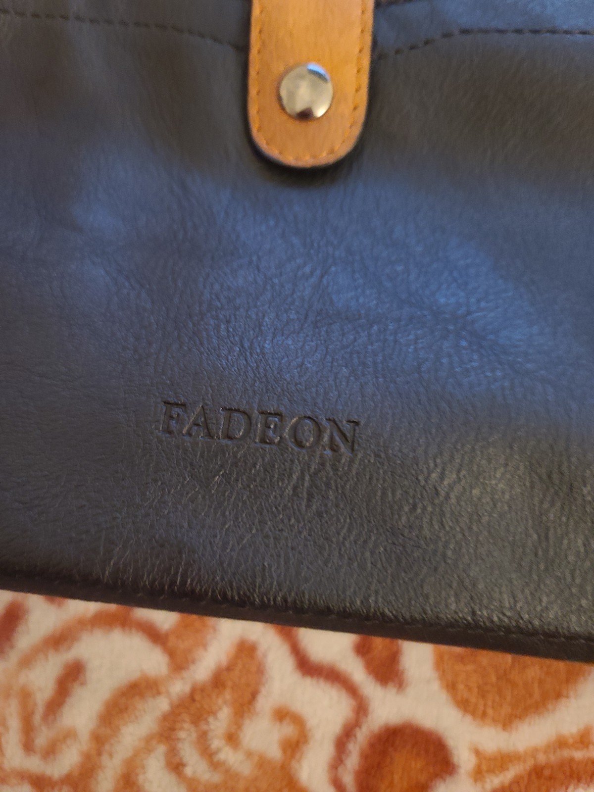 FADRON Black/Brown Medium Shoulder Bag Zip & Magnetic Tassel Inner/Outer Pockets