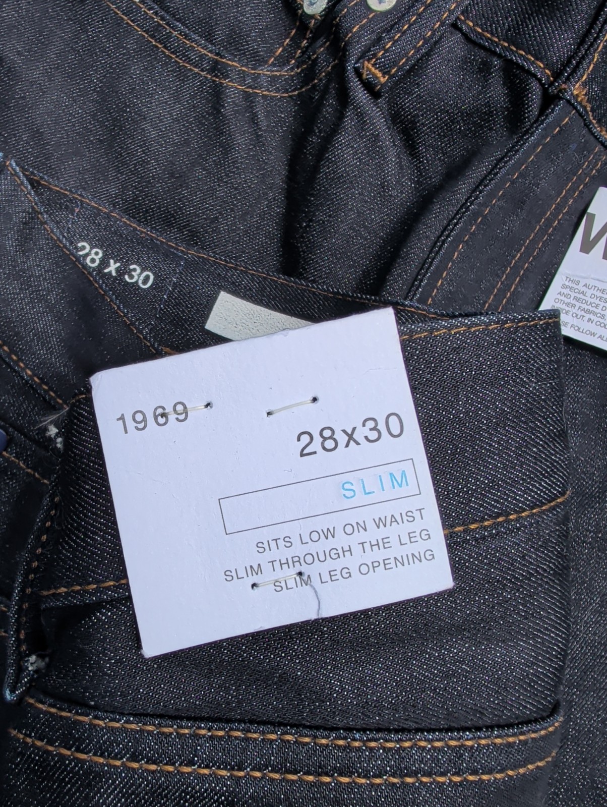 GAP 1969 Jeans Slim Fit Men’s Size 28×30 Blue Denim