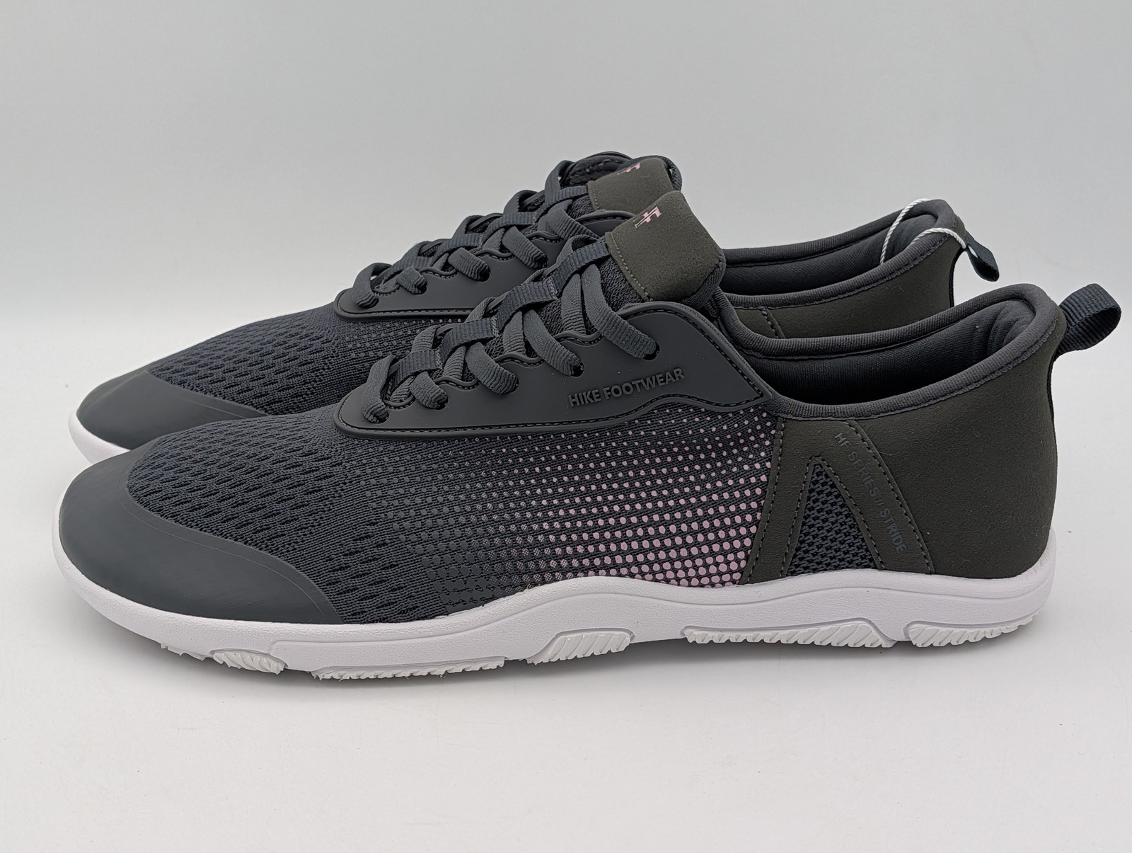 Hike Footwear Stride Womens 13/13.5 Mens 11/11.5 EU 44 Dark Grey Walking Shoes