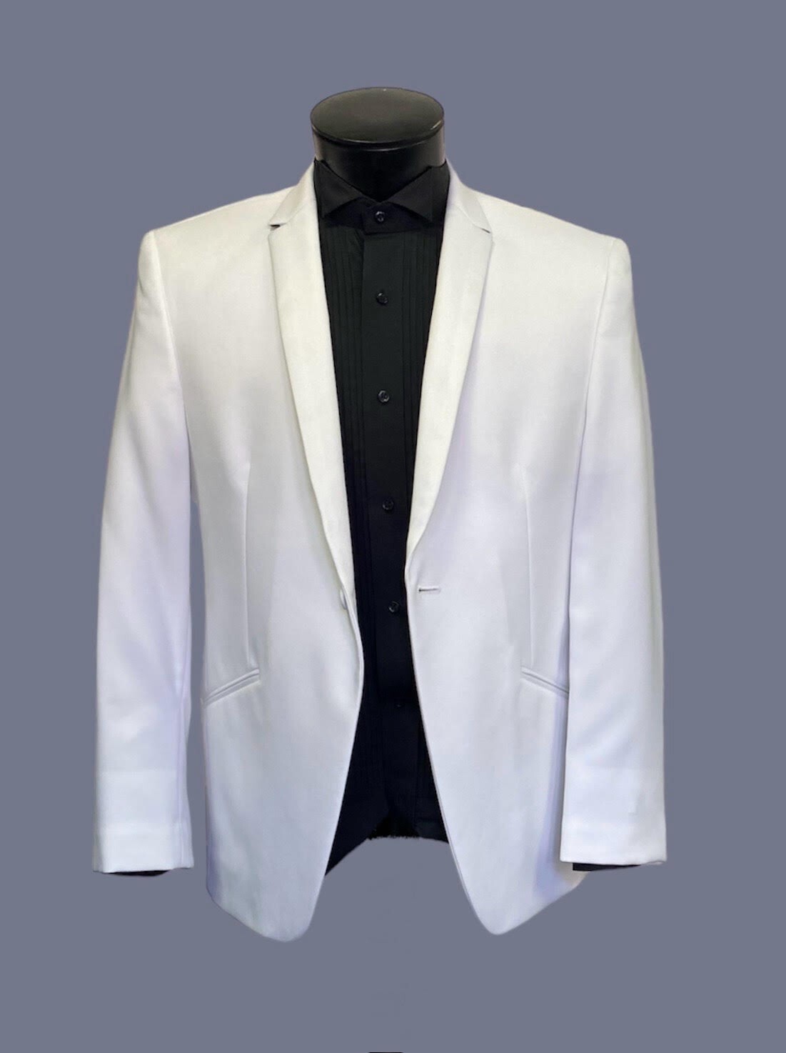Boy’s Jean Yves White Tuxedo Jacket One Button Modern Fitted Slim Fit- Easter