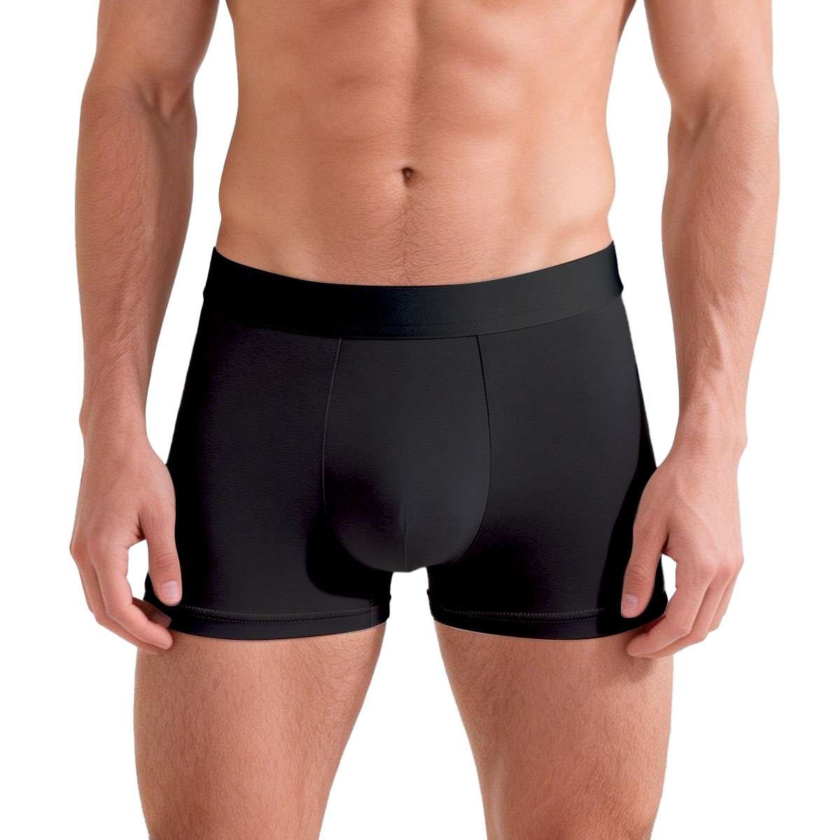 3pcs Men’s Bamboo Fiber Boxer Briefs Breathable Pouch Elastic Waist Underwear