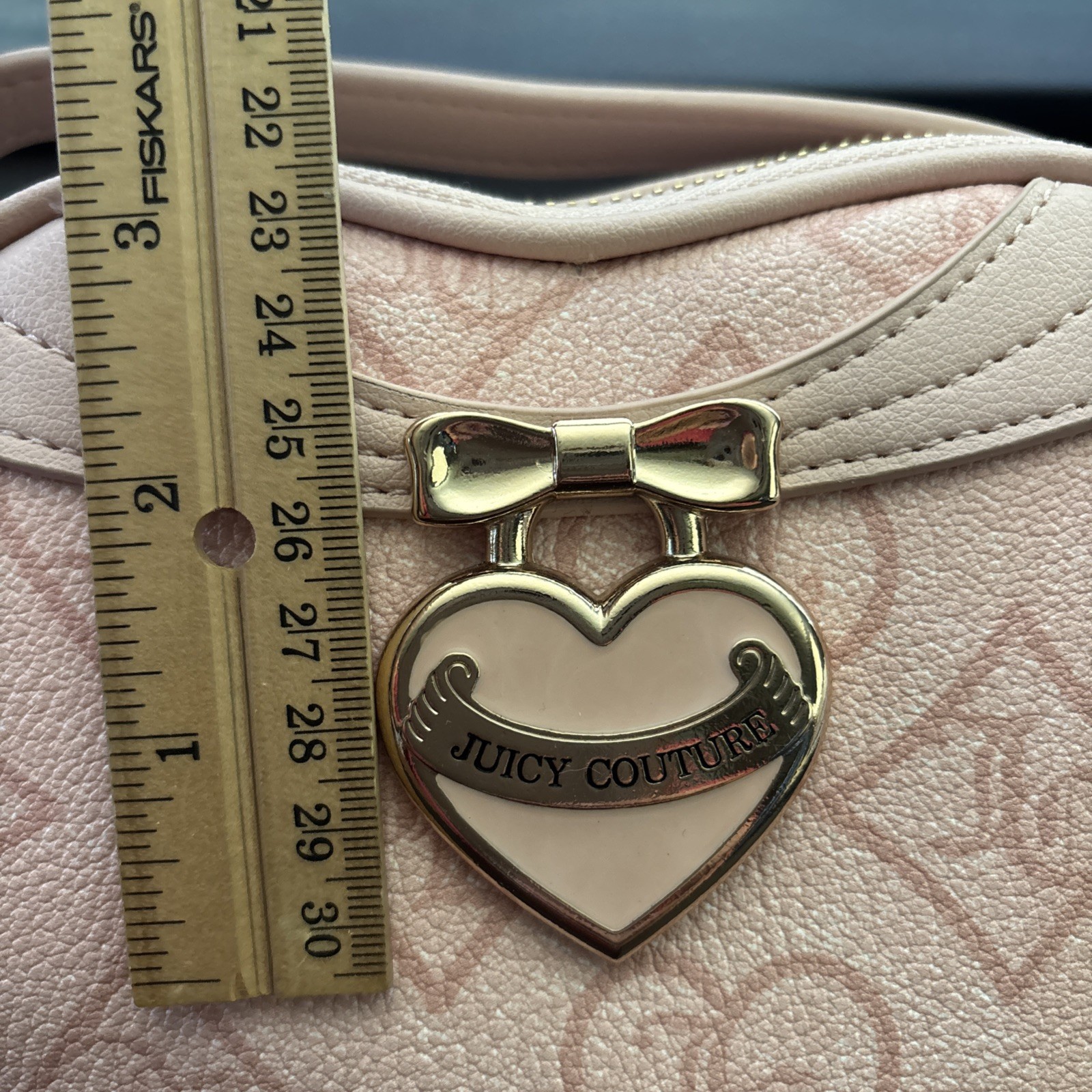 NWT Juicy Couture Pink Clay #2 Precious Moments Heart Crossbody MSRP $118