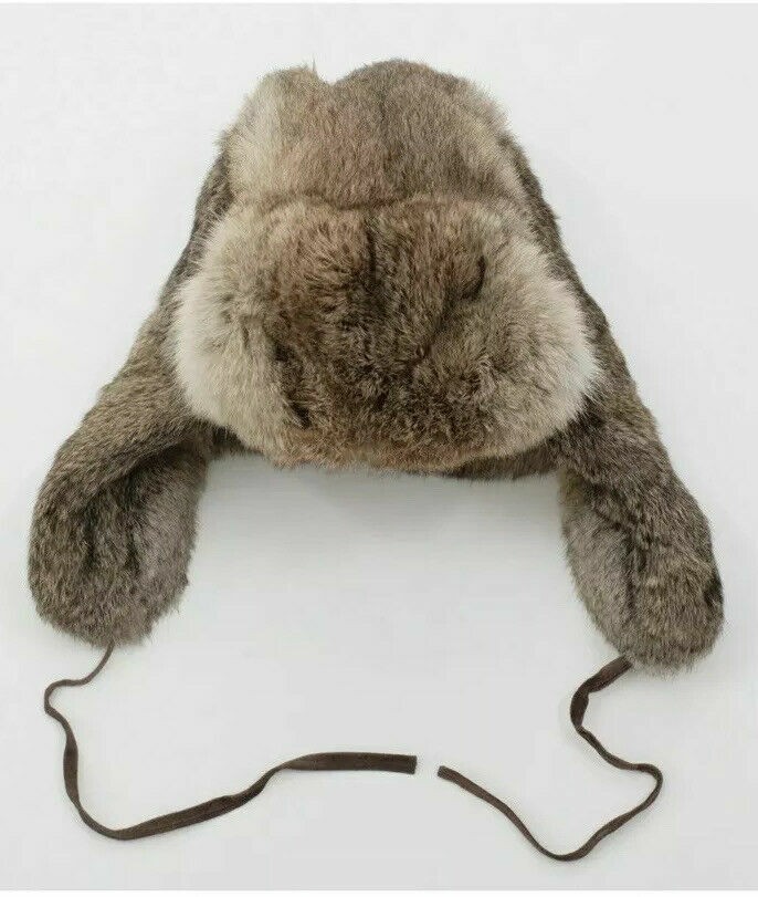 Ralph Lauren Purple Label Runway Rabbit Fur Hat Trapper One Size NWOT