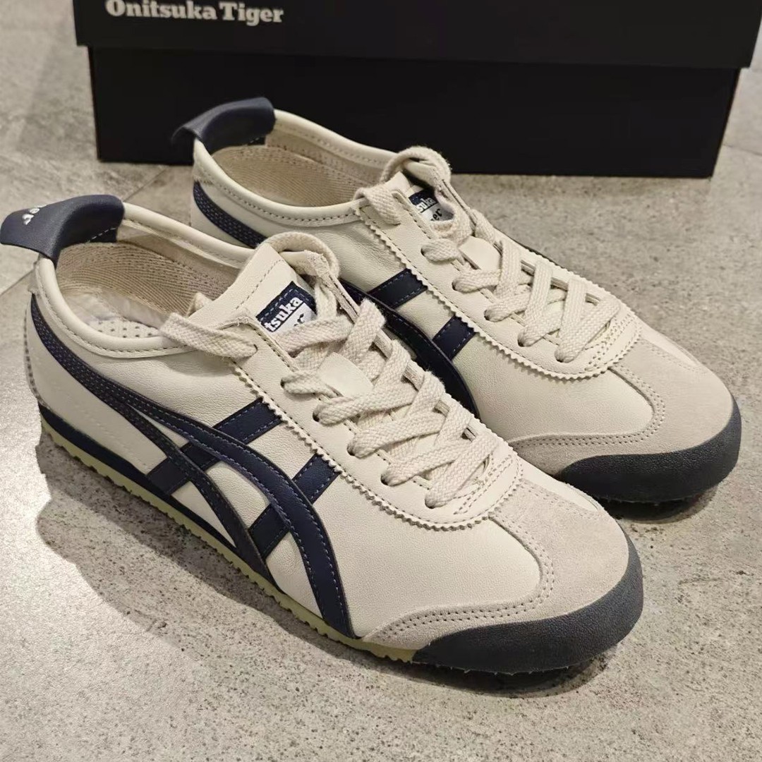 New Authentic Onitsuka Tiger Mexico 66 BIRCH PEACOAT Classic Shoes 1183C102-200