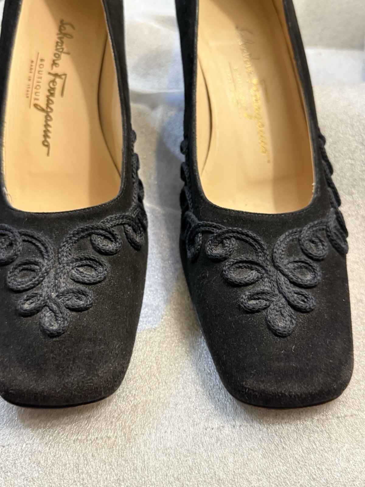 Black Marcachi Women’s Ferragamo Heels