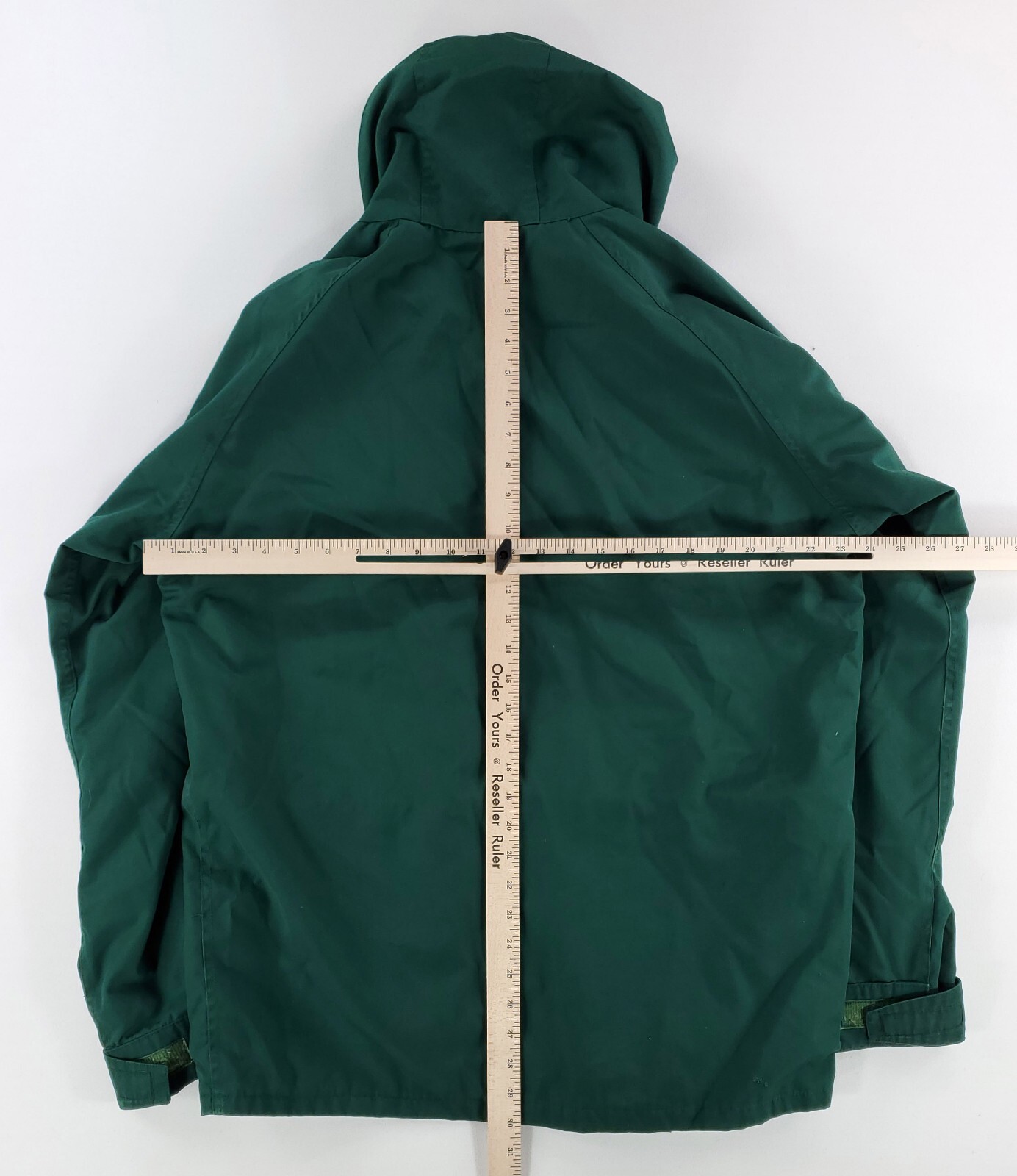 Camel VTG 80s 90s Wool Lined Hooded 3-in 1 Jacket Shell Only Green Mens M