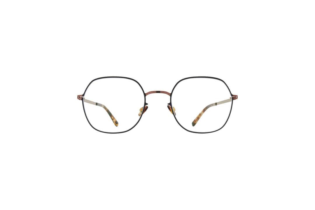 Mykita Kari Glasses Frames Shiny Copper Black 262 50-20mm Round Authentic
