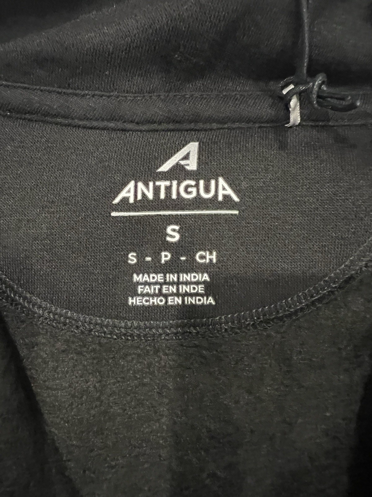 Antigua Chicago White 1/4 Zip Pull Over Sweatshirt Size Small