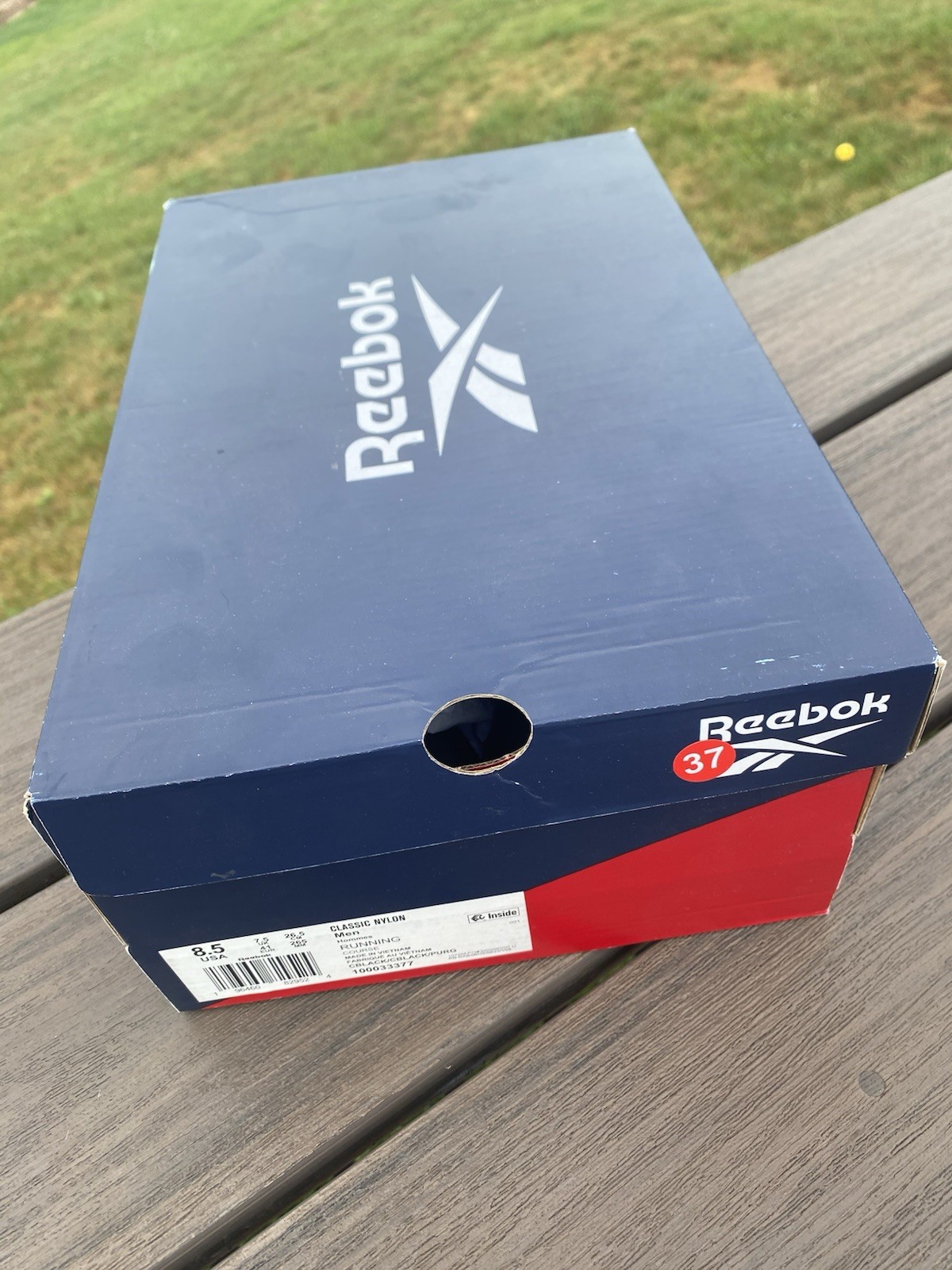 100033377 Reebok Classic Nylon – Triple Black Size M8.5/ W10 Brand New In Box