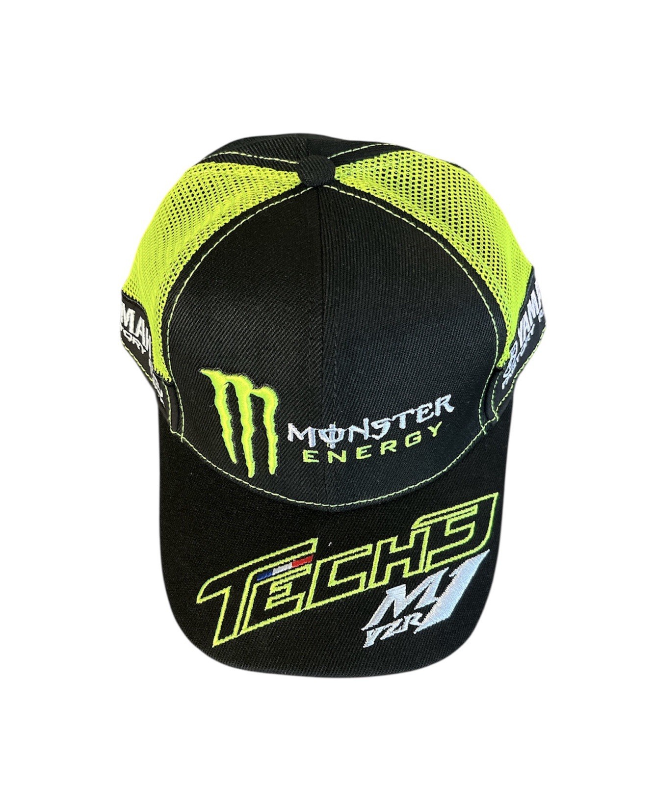 Yamaha Racing Tech3 SnapBack Hat Black / Neon Monster Energy Adjustable NEW