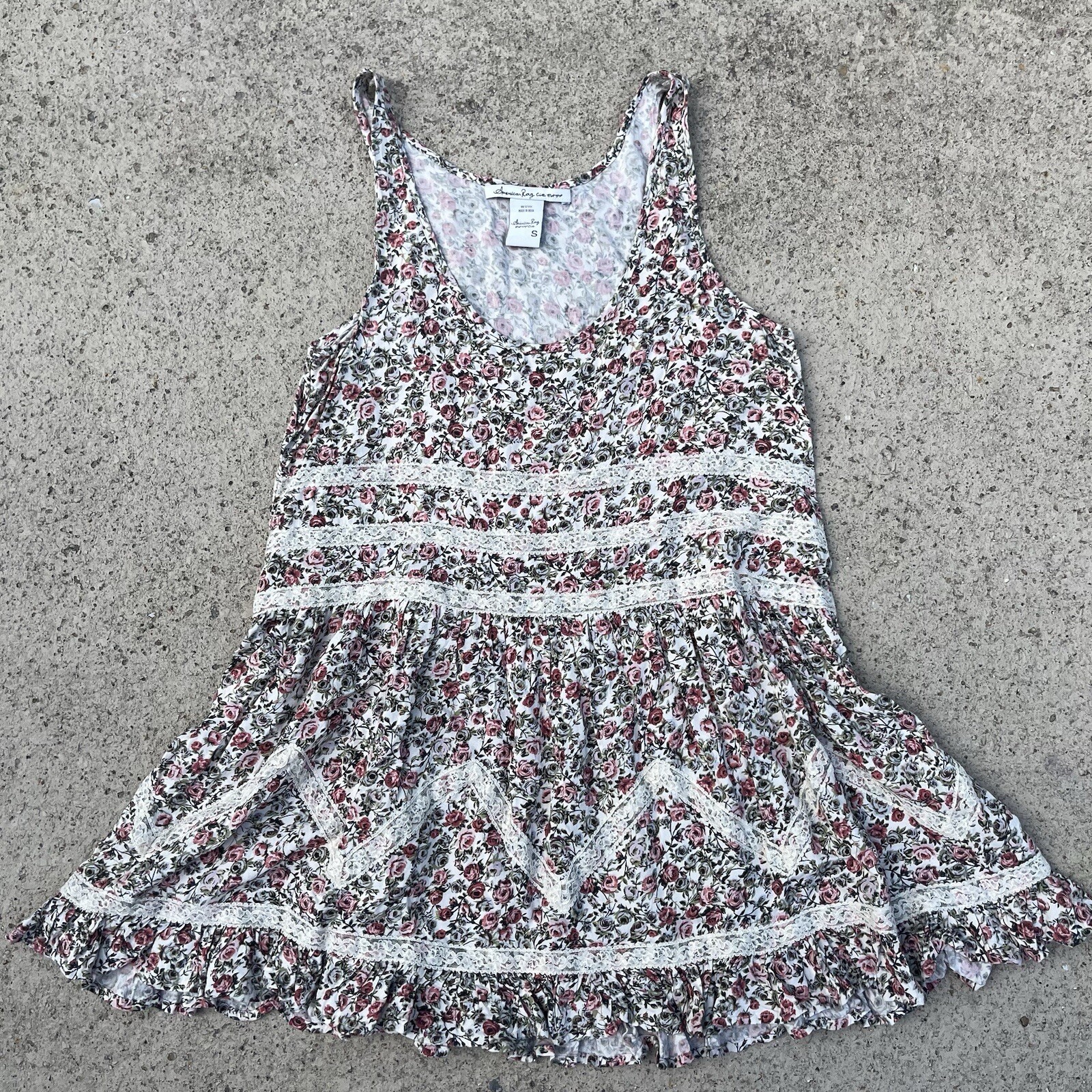 2000s baby doll cottage dress American Rag