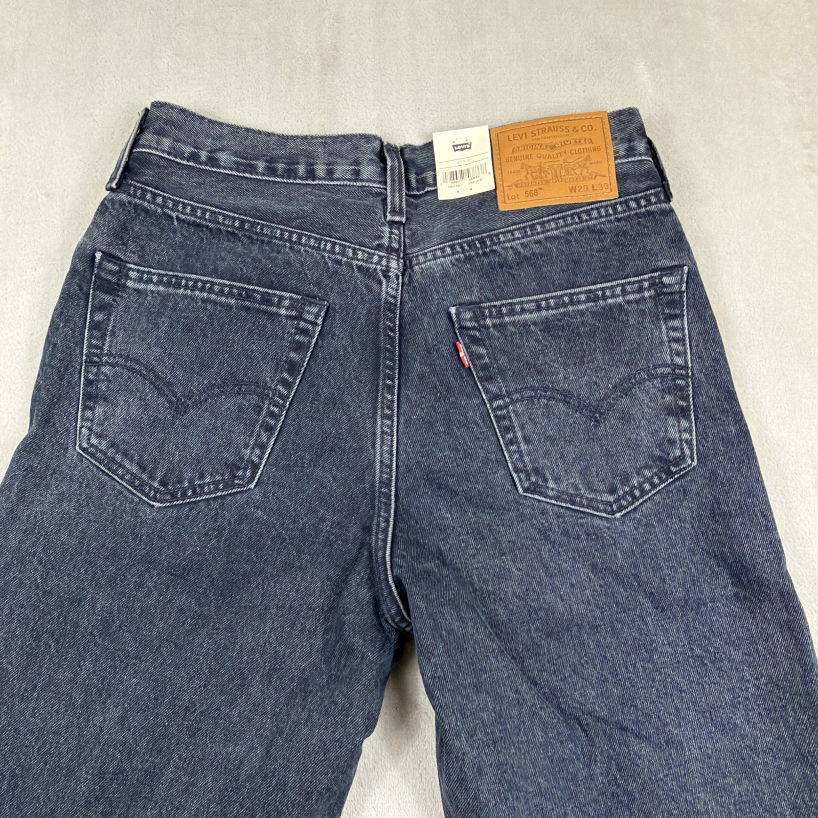Levi’s 568 Premium Jeans Men’s Size 29×30 Loose Straight Blue Denim Cotton