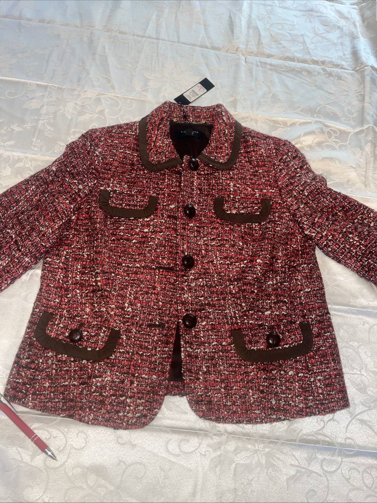 talbots tweed blazer