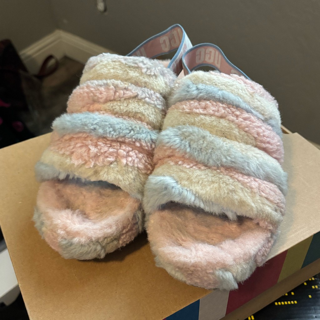 UGG slippers multi color size 9