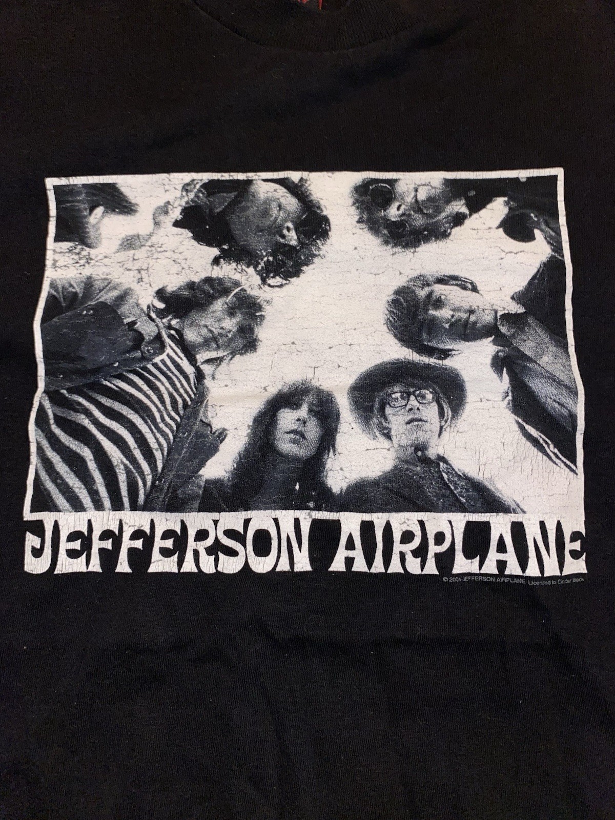 Vintage Y2K Cinder Block Jefferson Airplane Mens Shirt Size Small