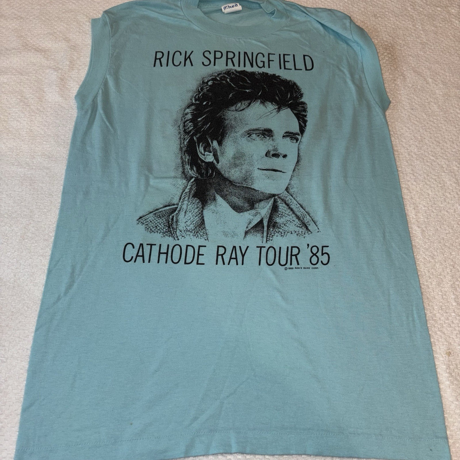 Ched by Anvil Rick Springfield Cathode Ray Tour ’85 Sleeveless Graphic Tee L