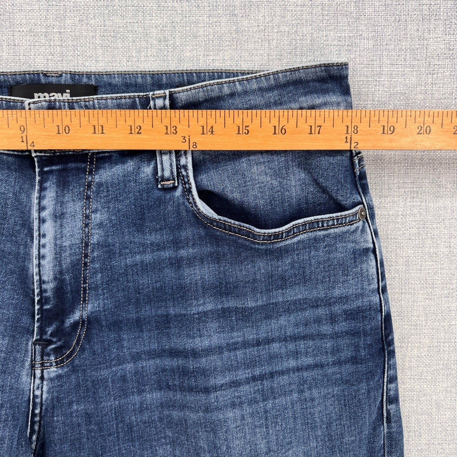 Mavi Matt Relaxed Straight Leg Jeans Men 36×31 Blue Stretch Denim Casual Norm