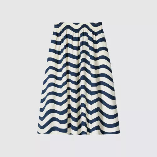 [XS-XXL] UNIQLO x Marimekko Linen-blend Skirt 4Color WOMEN Japan New