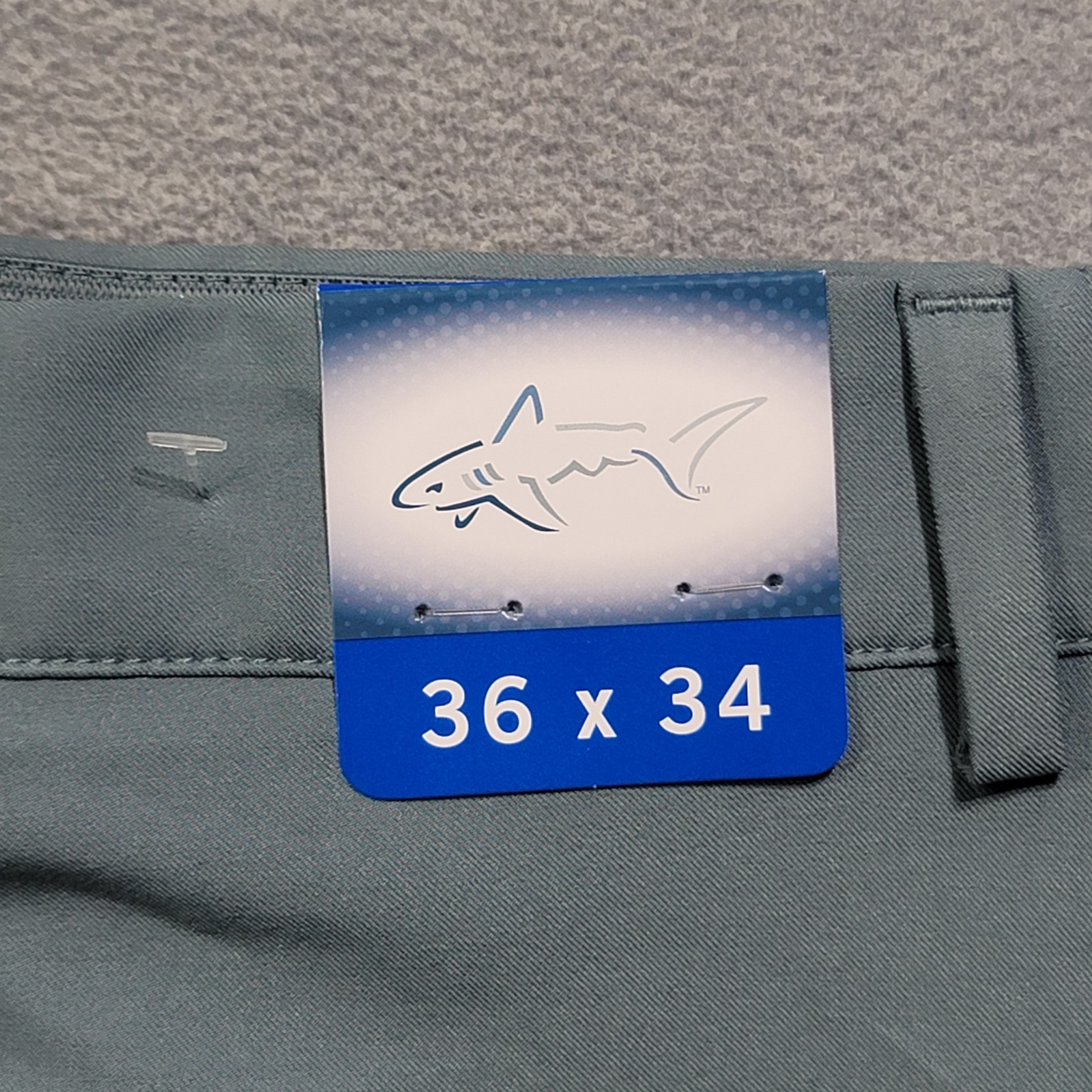 Greg Norman Pants Mens 36×34 Blue Straight Leg Stretch Casual Golf NWT