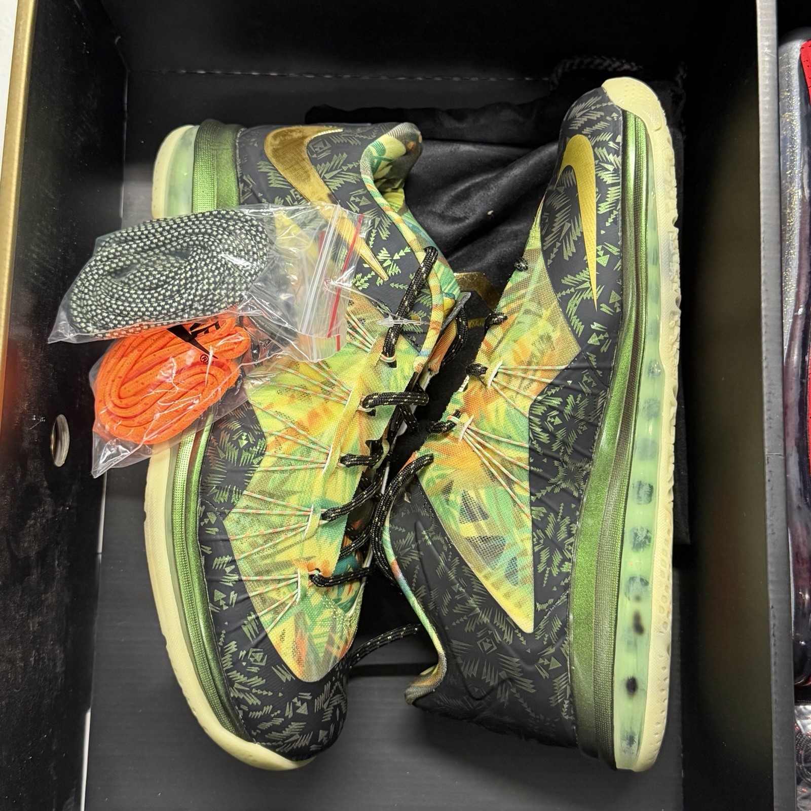 Nike LeBron X Celebration Pack 628622 900 P.S. Elite Low Championship Sz 11
