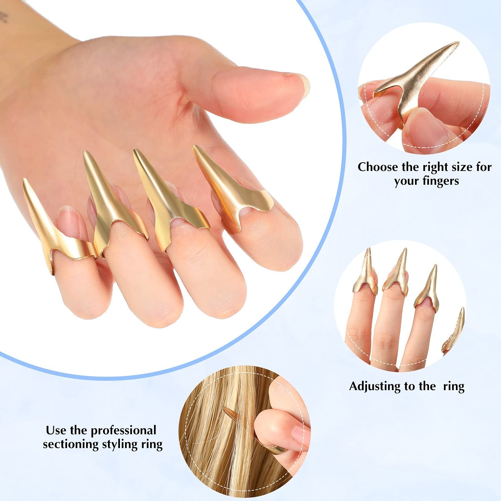 26 Pcs Hair Braiding Tools Kit – Magnetic Wrist Pin Holder, Stainless Steel Comb